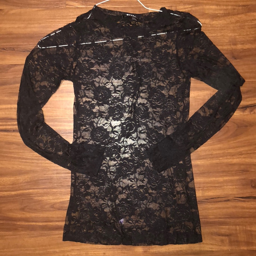 Sheer Black Lace